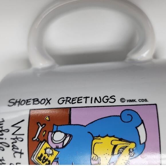 Vtg 1990s Hallmark Dog Cartoon Mug "What Your Dog Does While You Are At Work" - Picture 3 of 9